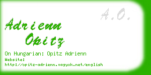 adrienn opitz business card